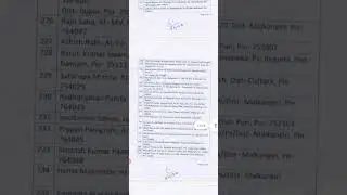 #districtcourt #malkangiri List of shortlisted candidates in Malkangiri court for written examinatio