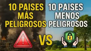 Los 10 Países Más Seguros vs Los 10 Más Peligrosos del Mundo 😱 (El Contraste es Increíble)