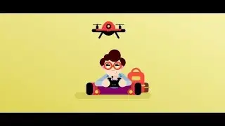 The Boy and his Drone Drawing Animation Pure Css
