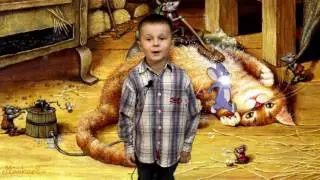 Стихи для детей 3-5 лет "На прогулке рыжий кот". Развитие раннее.