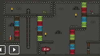One level 3: Побег из тюрьмы - Уровень 145. Разноцветные ящики 📦