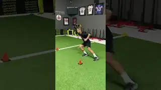 3-5-7yd Lateral Shuffle Progression to Sprint, Start Left