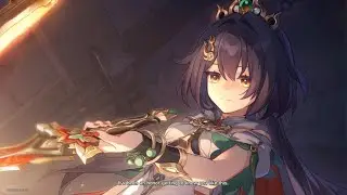 Honkai: Star Rail cutscene Yunli destroys a cursed sword