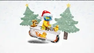 Предновогодняя распаковка и сборка мотоцикла ванны🎄#lego #легомульт #сборка #распаковка #мотоцикл