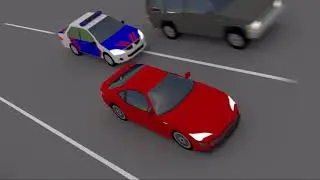 Low Poly Blender Animation Police Chase