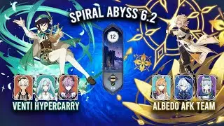 Spiral Abyss 6.2 - C0 Venti Hypercarry & C6 Albedo AFK Team | Genshin Impact