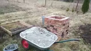 Квадратный тандыр своими руками из того, что было.