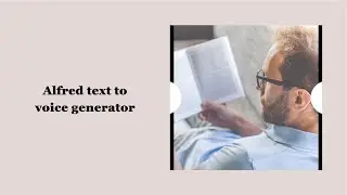 Alfred text to speech
