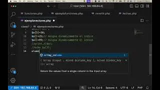 Uso de vectores en PHP