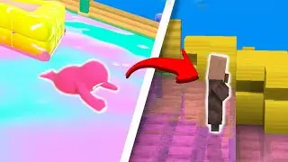 I Recreated Slippery Fall Guys in Minecraft!