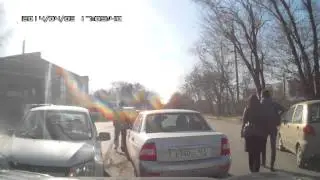 Как рождаются пробки. ДТП.