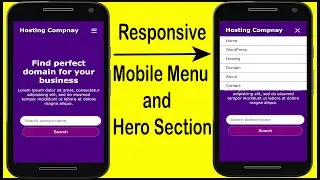 Mobile Menu in HTML CSS | Responsive Header and Navbar