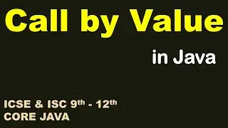 Call by Value in Java