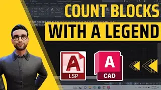 How to count blocks with a legend in AutoCAD 2023 using an AutoCAD Lisp