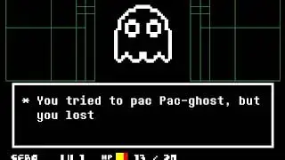 Pac Ghost Undertale battle