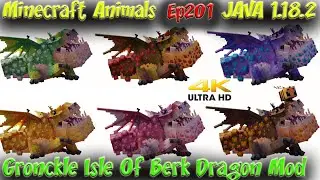 Isle Of Berk Dragon Mod Gronckle How To Train Your Dragon Mod Minecraft JAVA 1.18.2 Animals Ep201