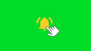 NOTIFICATION BELL GREEN SCREEN