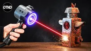 I restored this 80 year old lantern with a LASER !