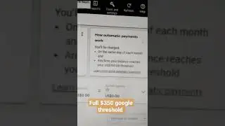 full google threshold method $350 