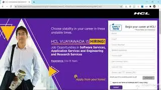 HCL Vaccancies Work from Home Jobs Vijayawada | Software Jobs Experienced Jobs Vijayawada