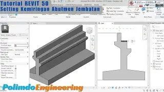 Tutorial Autocad Revit 50 Seting Kemiringan Abutmen Jembatan