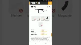 Free fire game all weapons details in hindi