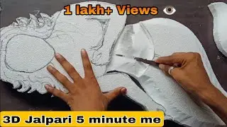 3D Thermocol Jalpari | Mermaid | Art craft design Murti