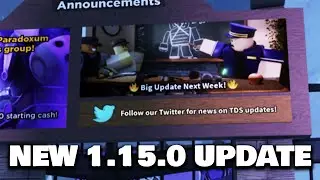 New 1.15.0 Update Is Out! Tower Defense Simulator Updates | Roblox