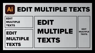 Edit multiple texts at once in Adobe Illustrator