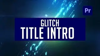 Free Glitch Title Intro Templates for Adobe Premiere Pro Motion Graphics Template.