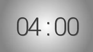 4 Minutes countdown Timer - Beep at the end | Simple Timer (four min)