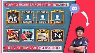 HOW TO JOIN FOR T1/T2/T3 CUSTOMS. COMPLETE JOINING PROCESS. REGISTER FOR T2/T2 SCRIMS PUBG