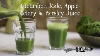 Kale, Cucumber, Apple, Celery & Parsley Juice