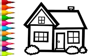 HOW TO DRAW A HOUSE || Beautiful House Drawing Step by Step | House Drawing 🏠