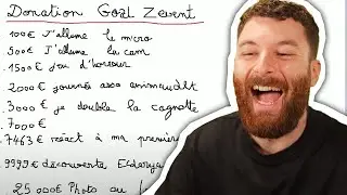 Mes donations Goal du Zevent !