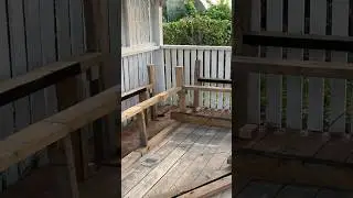 Часть 5. Строим беседку. Каркас скамейки. #стройка #ремонт #diy