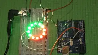 RGB WS2812b led ring, connecting to arduino.