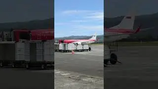 Indonesia Boeing 737BBJ Presidential Aircraft just Arrive Aceh Airport