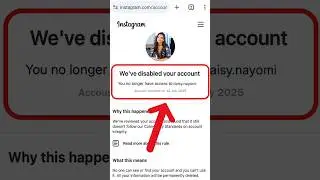 How to Recover Disabled Instagram Account ✅ We've disabled your account instagram 💯Fixed ⁨