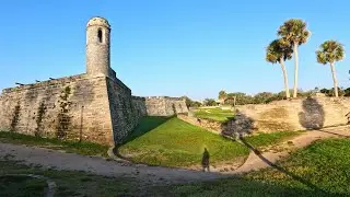 Exploring a 17th Century Fort | Relaxing Walking Tour | St. Augustine