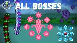 Secrets of the Shadows All Bosses || Terraria
