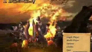 Heroes of Might & Magic V Menu Screen