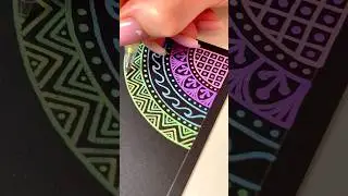 Rainbow on black paper🥰🌈 Gel pens from @karinmarkers ❤️