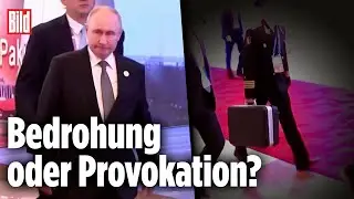 Zum Diktatoren-Treffen: Putin reist mit zwei Atomkoffern nach China