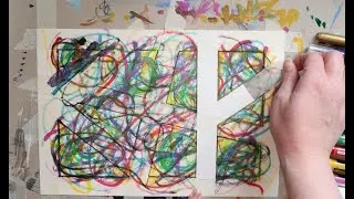 Scribbles, Mark Making & Tape Removal for the Most Relaxing Art Meditation