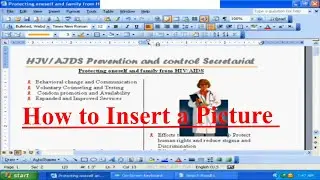 How to insert A picture to Ms Word.