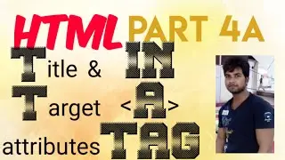 anchor tag of target and title attributes in html