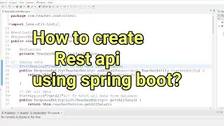 how to create rest api in java using spring boot | spring boot | java | 