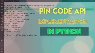 INDIA PINCODE API IMPLEMENTATION IN PYTHON 