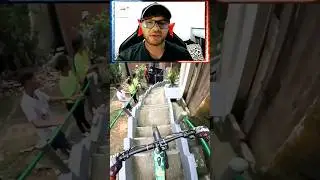 Bicicleta descendo o morro olha isso